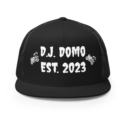 D.J. Domo "Biker" Trucker Cap Multi Color/White