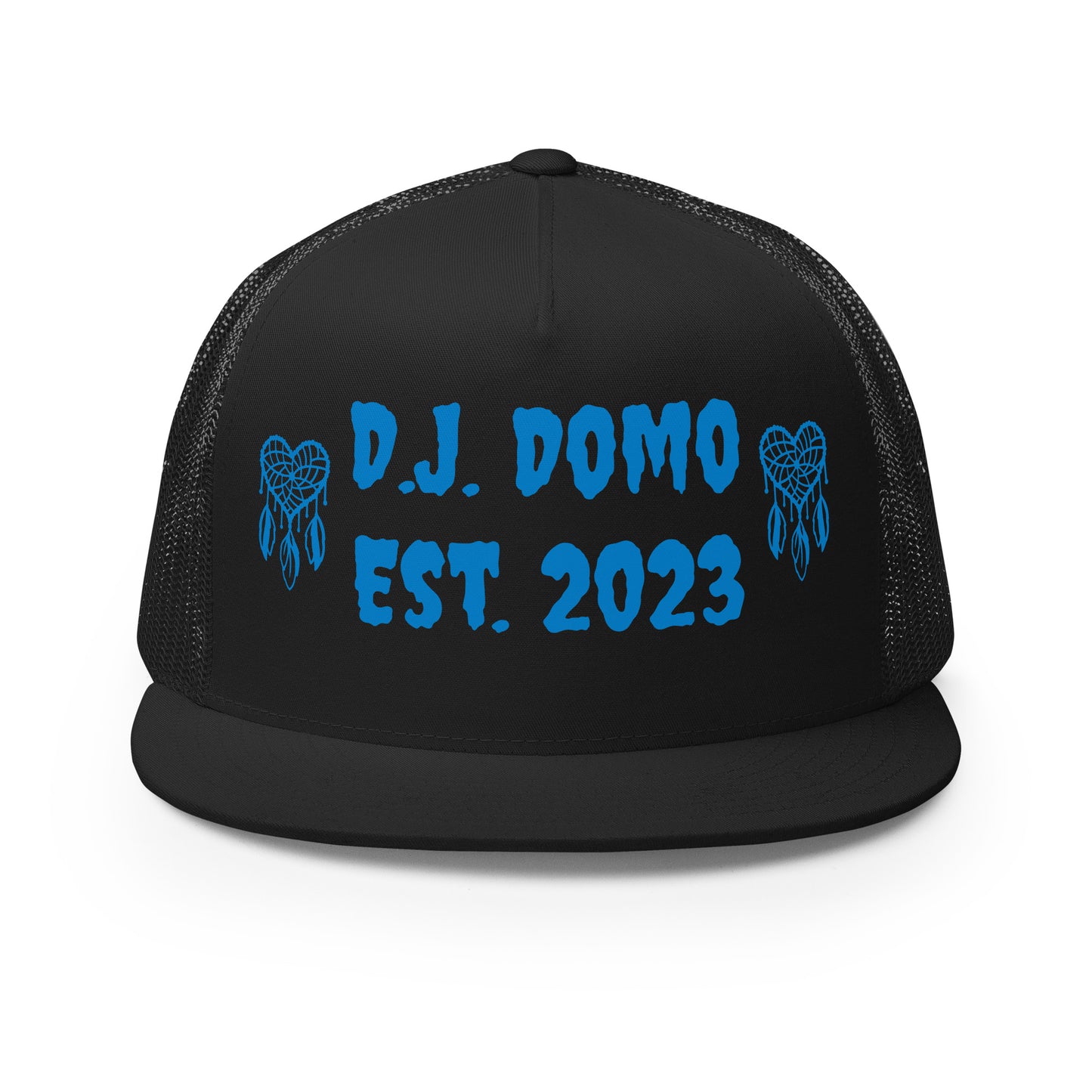 D.J. Domo "Heart Catchers" Trucker Cap Multi Color/Light Blue