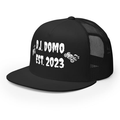 D.J. Domo "Biker" Trucker Cap Multi Color/White