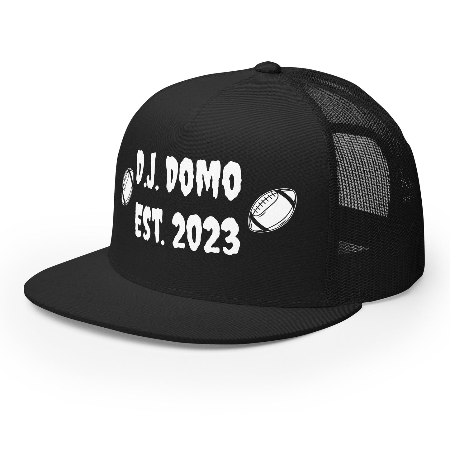 D.J. Domo "Football" Trucker Cap Multi Color/White