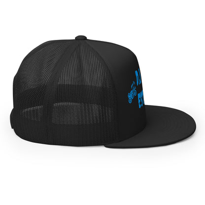 D.J. Domo "Biker" Trucker Cap Multi Color/Light Blue