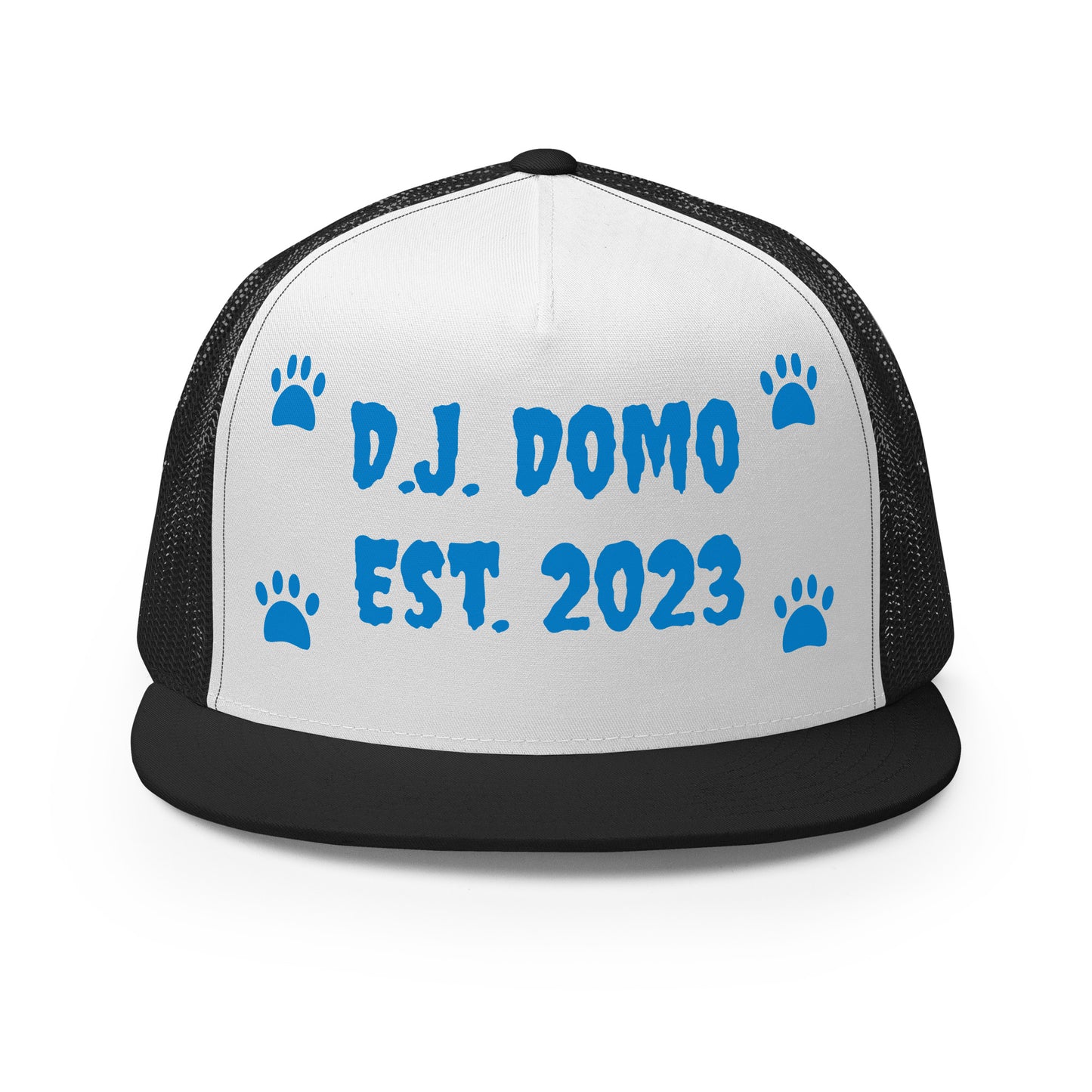 D.J. Domo "Dog Paws" Trucker Cap Multi Color/Light Blue