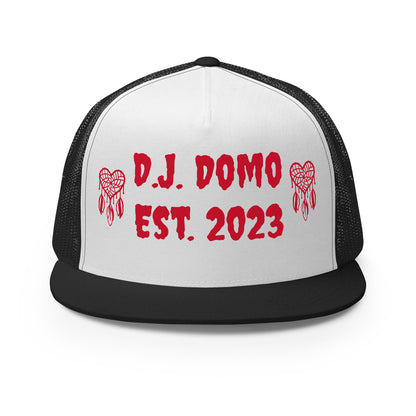 D.J. Domo "Heart Catchers" Trucker Cap Multi Color/Red