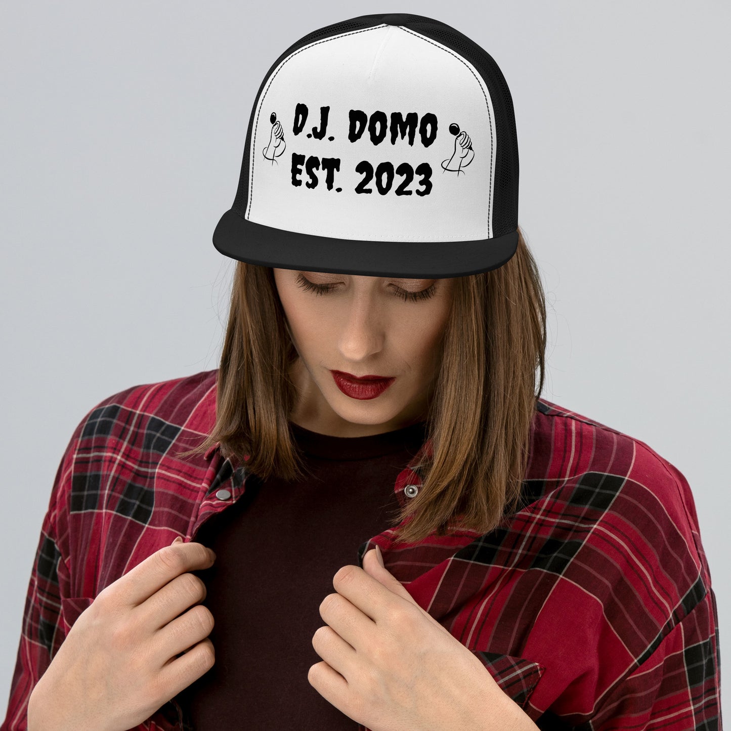 D.J. Domo "Mic" Trucker Cap Multi Color/Black