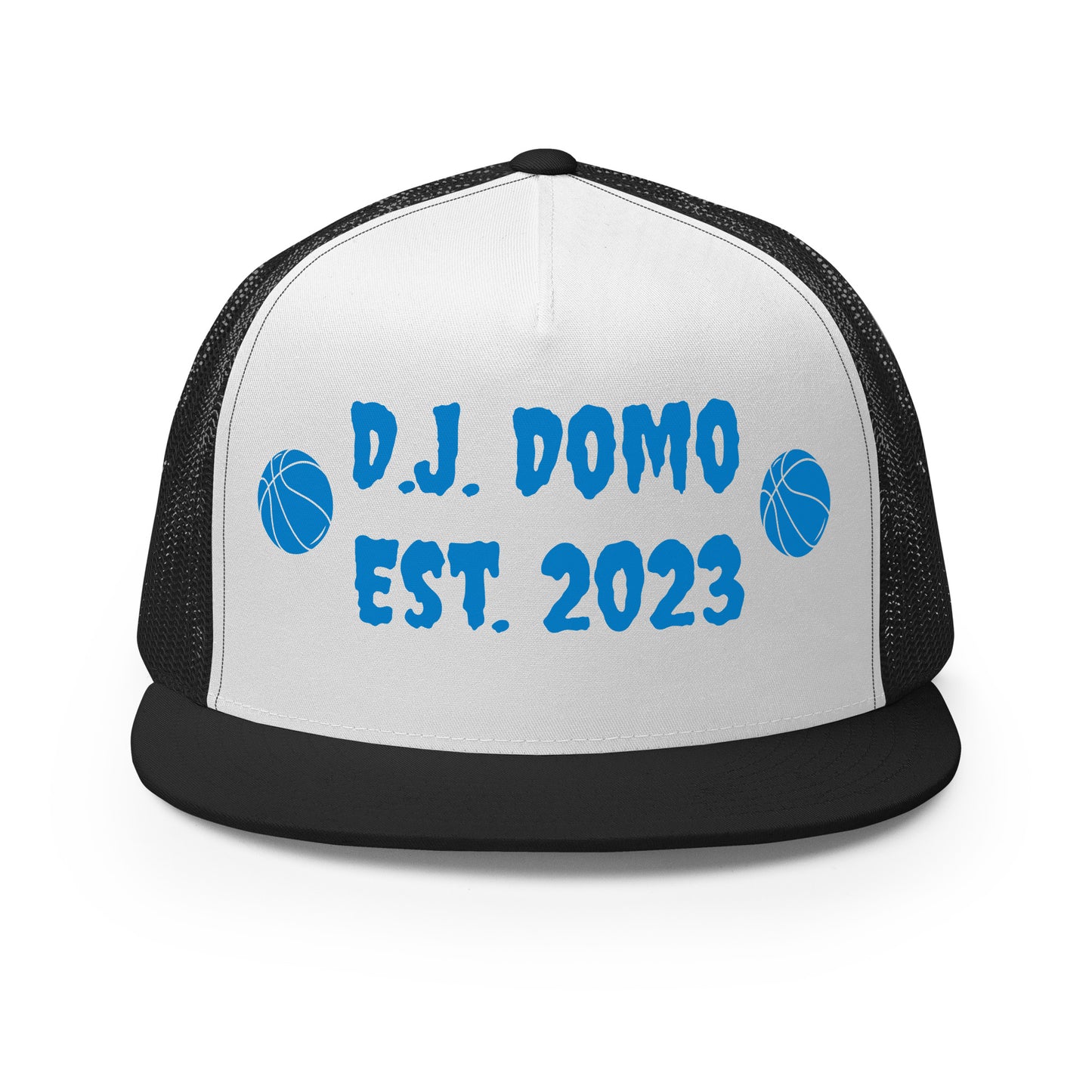 D.J. Domo "Basketball" Trucker Cap Multi Color/Light Blue