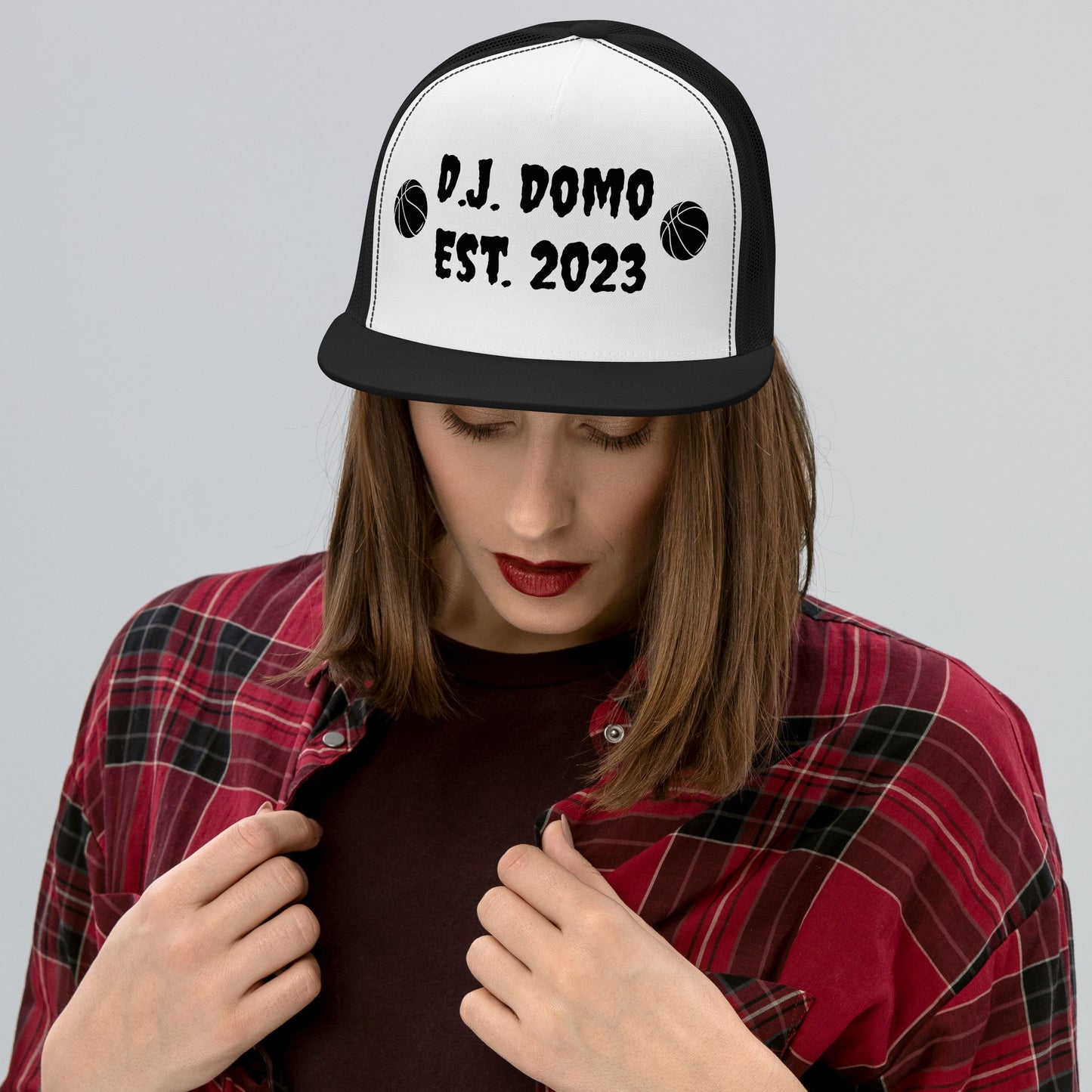 D.J. Domo "Basketball" Trucker Cap Multi Color/Black