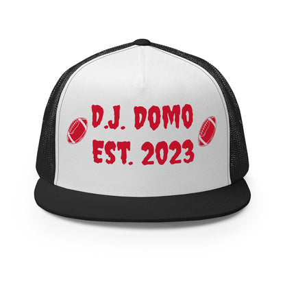 D.J. Domo "Football" Trucker Cap Multi Color/Red