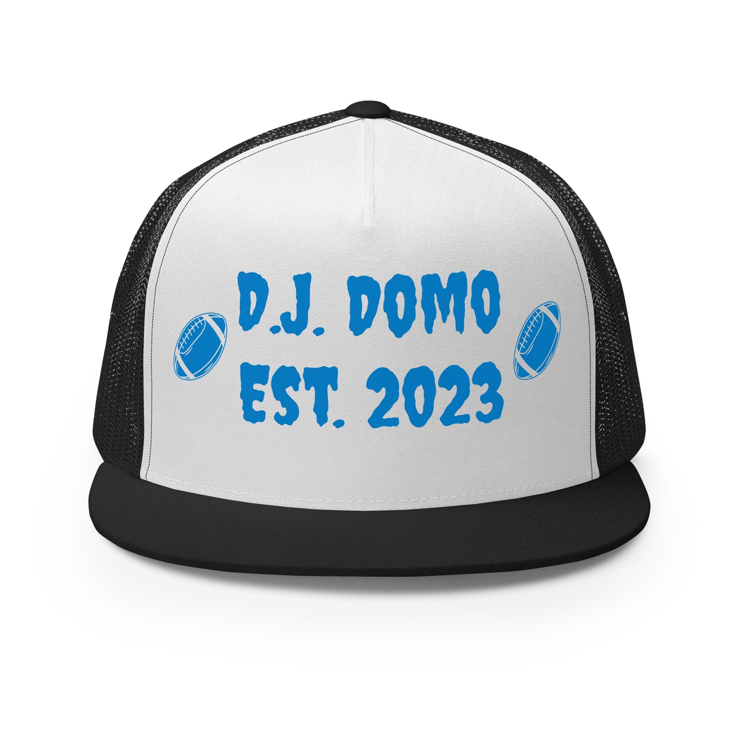 D.J. Domo "Football" Trucker Cap Multi Color/Light Blue