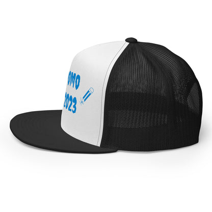 D.J. Domo "Writer" Trucker Cap Multi Color/Light Blue