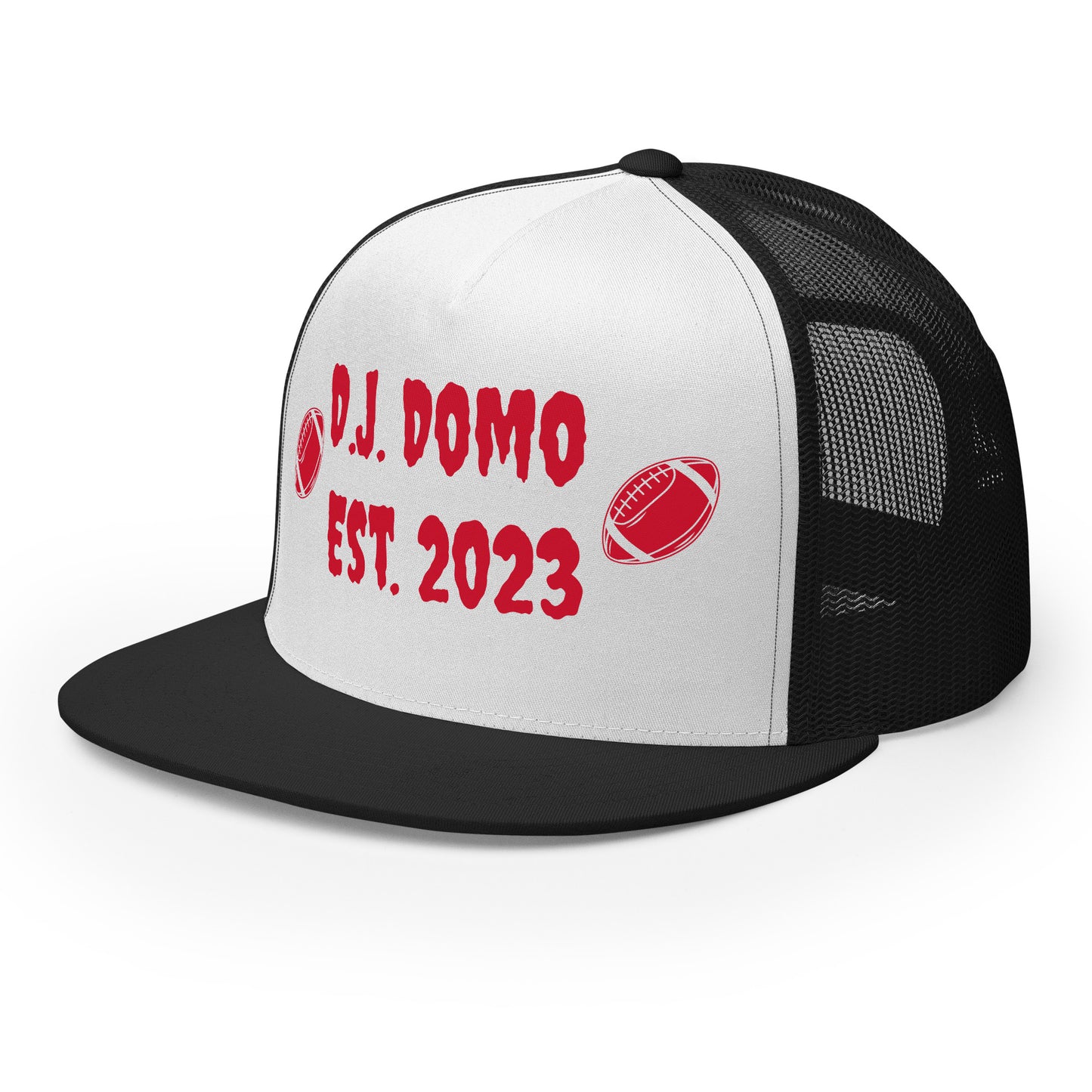 D.J. Domo "Football" Trucker Cap Multi Color/Red