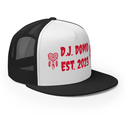 D.J. Domo "Heart Catchers" Trucker Cap Multi Color/Red