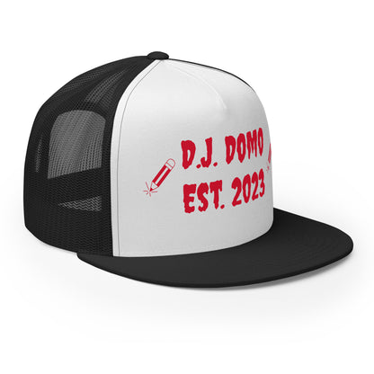 D.J. Domo "Writer" Trucker Cap Multi Color/Red