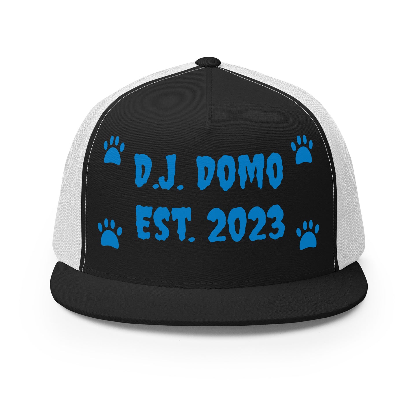 D.J. Domo "Dog Paws" Trucker Cap Multi Color/Light Blue