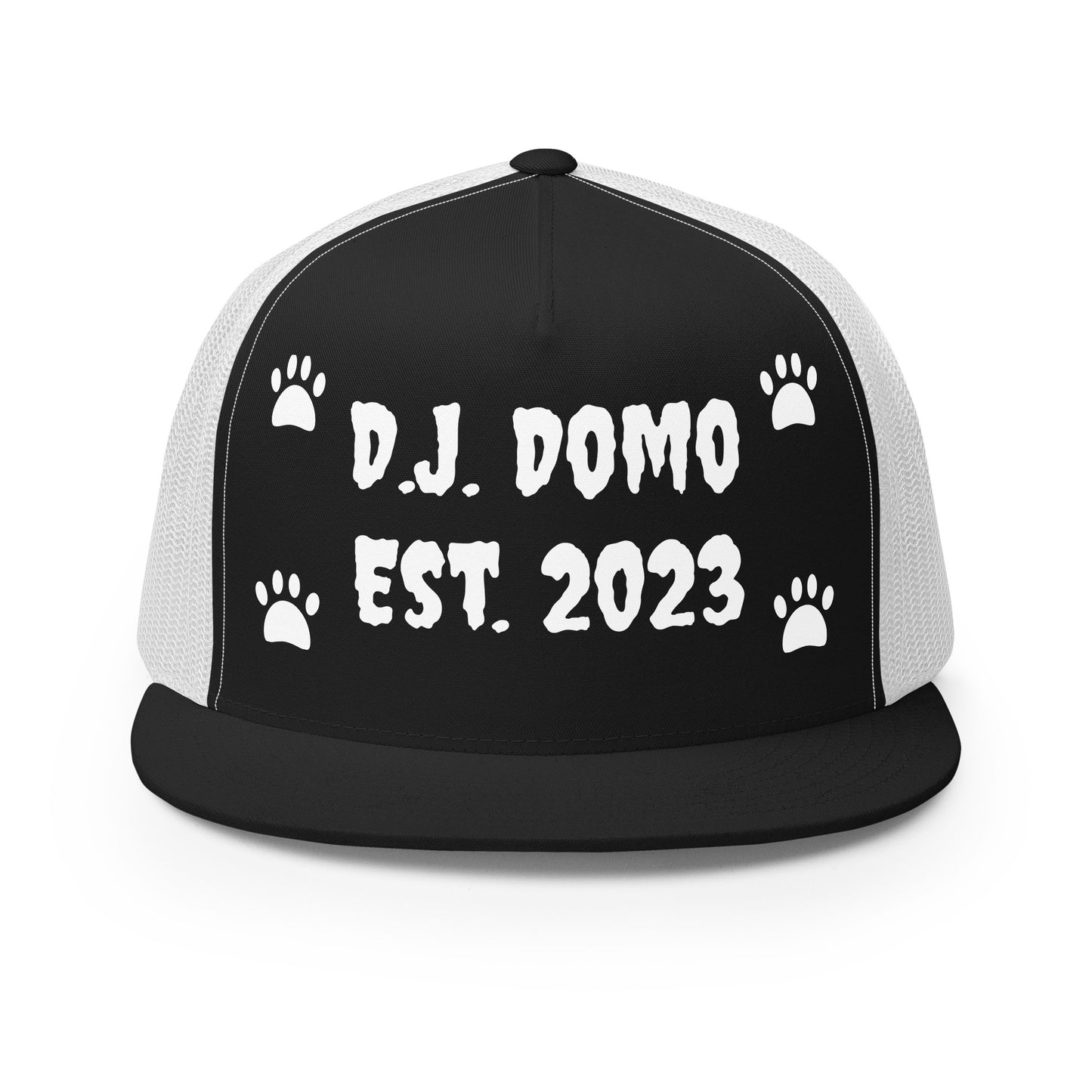 D.J. Domo "Dog Paws" Trucker Cap Multi Color/White