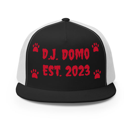 D.J. Domo "Dog Paws" Trucker Cap Multi Color/Red