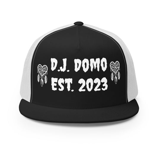 D.J. Domo "Heart Catchers" Trucker Cap Multi Color/White