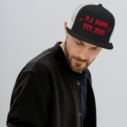 D.J. Domo "Writer" Trucker Cap Multi Color/Red