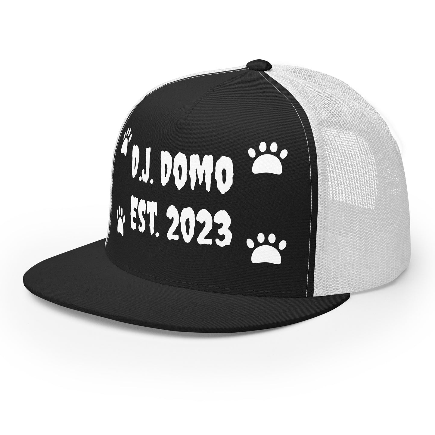 D.J. Domo "Dog Paws" Trucker Cap Multi Color/White