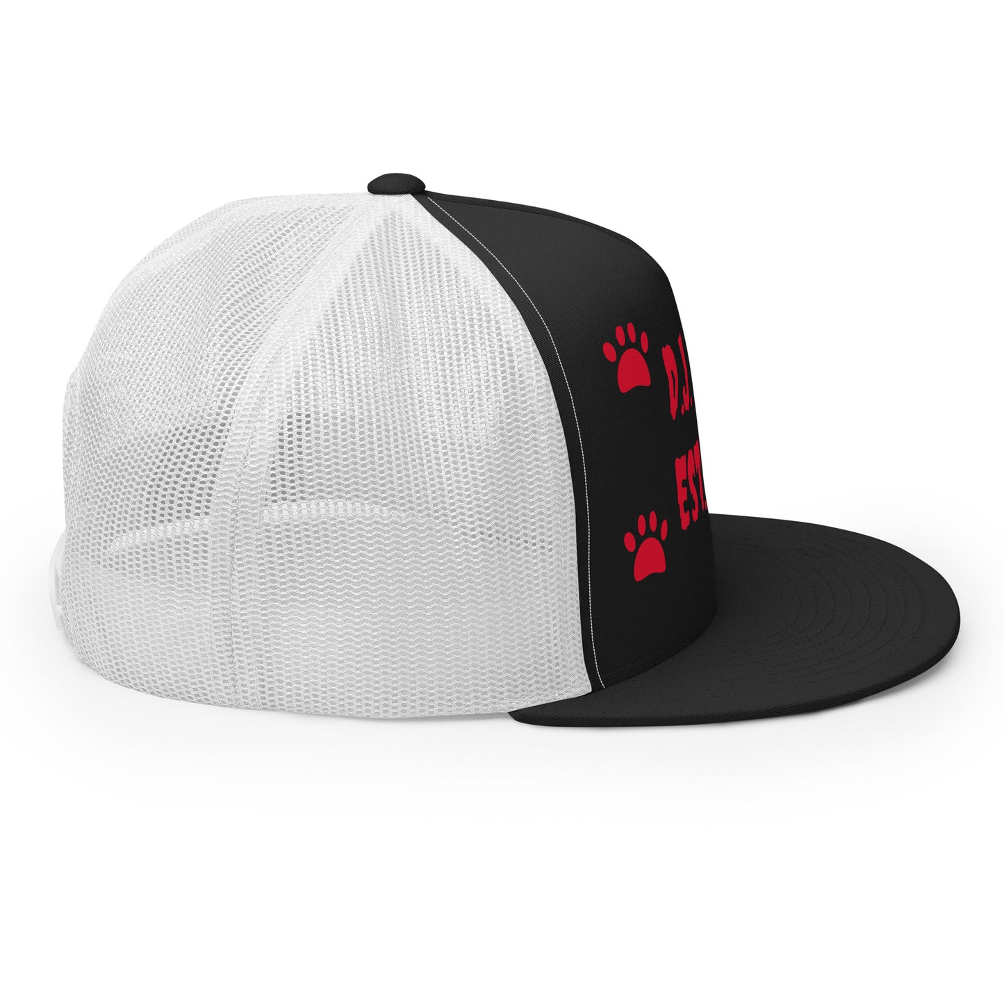 D.J. Domo "Dog Paws" Trucker Cap Multi Color/Red