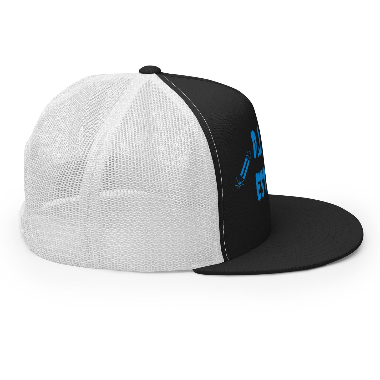 D.J. Domo "Writer" Trucker Cap Multi Color/Light Blue