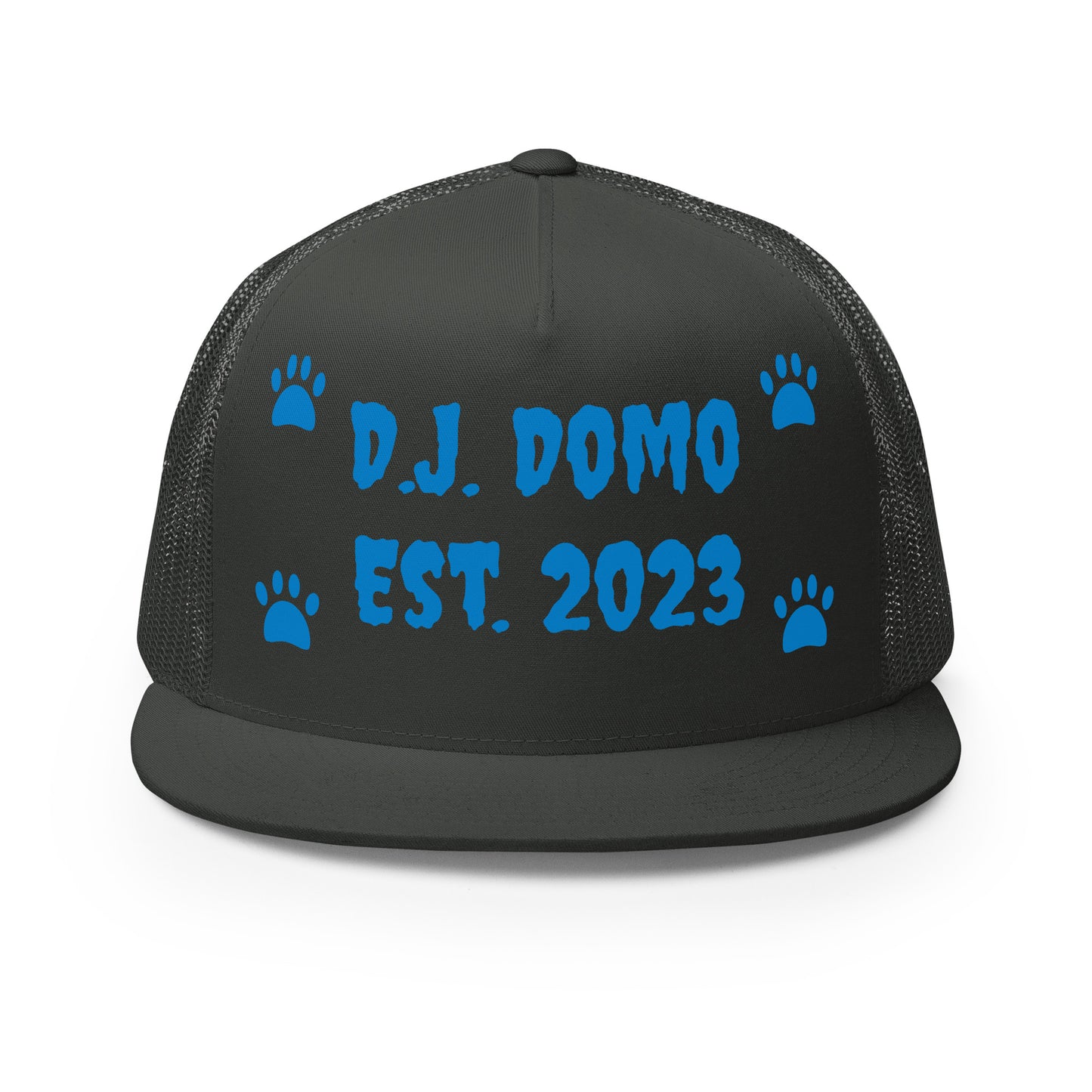 D.J. Domo "Dog Paws" Trucker Cap Multi Color/Light Blue