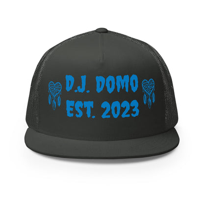 D.J. Domo "Heart Catchers" Trucker Cap Multi Color/Light Blue