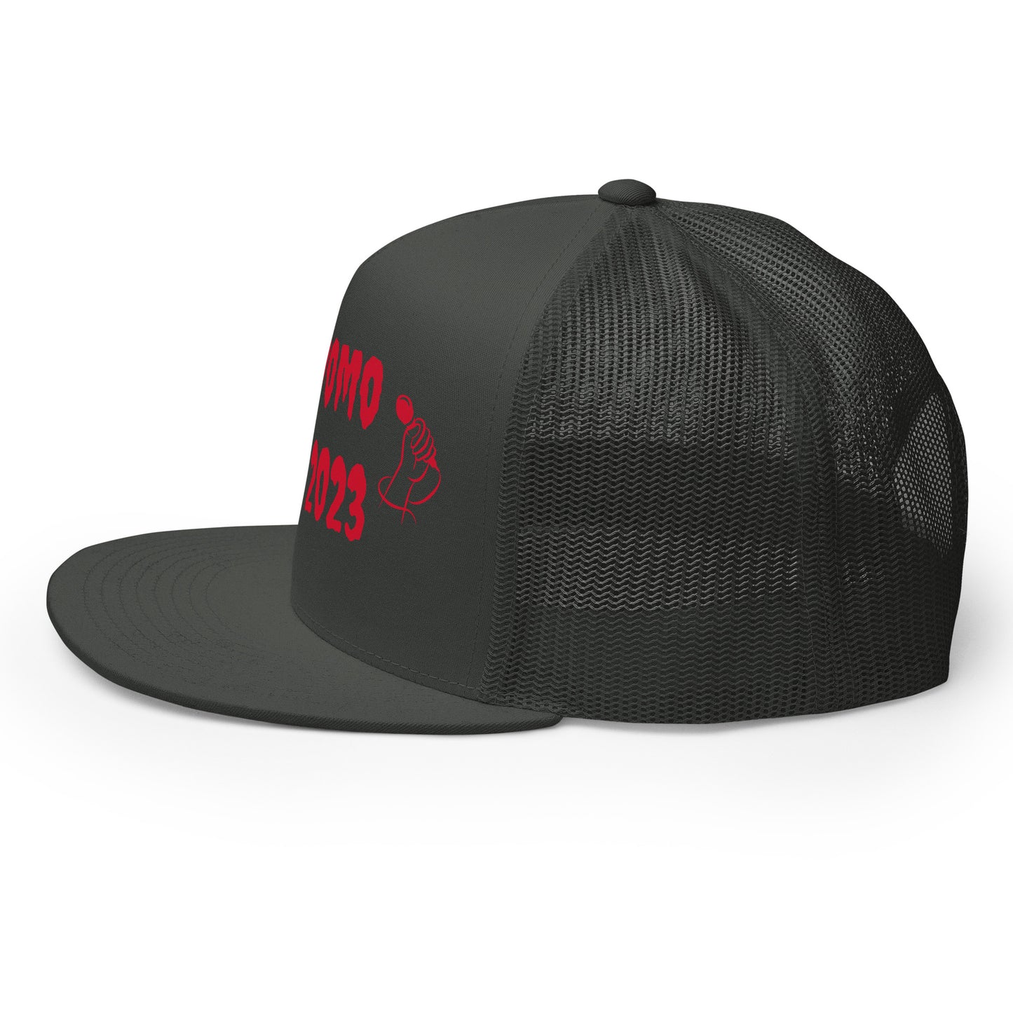 D.J. Domo "Mic" Trucker Cap Multi Color/Red