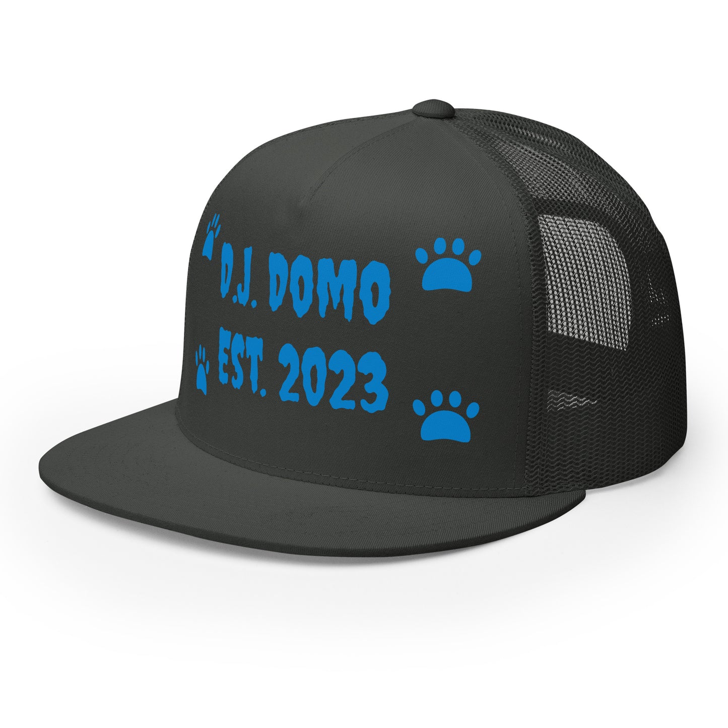 D.J. Domo "Dog Paws" Trucker Cap Multi Color/Light Blue