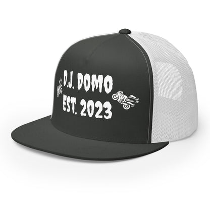 D.J. Domo "Biker" Trucker Cap Multi Color/White