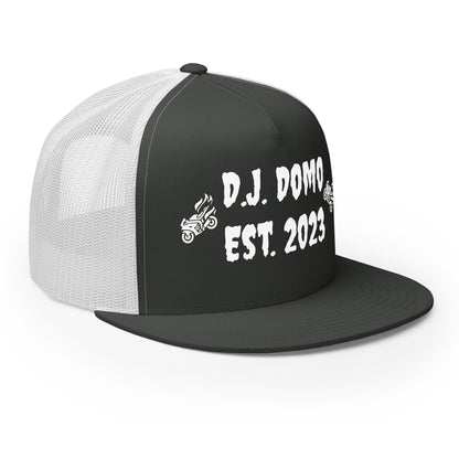 D.J. Domo "Biker" Trucker Cap Multi Color/White