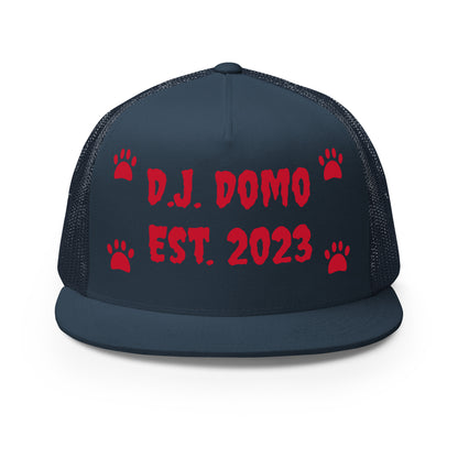 D.J. Domo "Dog Paws" Trucker Cap Multi Color/Red