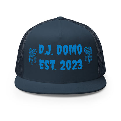 D.J. Domo "Heart Catchers" Trucker Cap Multi Color/Light Blue