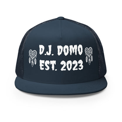 D.J. Domo "Heart Catchers" Trucker Cap Multi Color/White