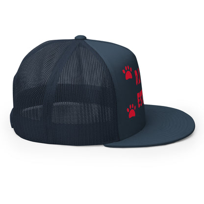 D.J. Domo "Dog Paws" Trucker Cap Multi Color/Red