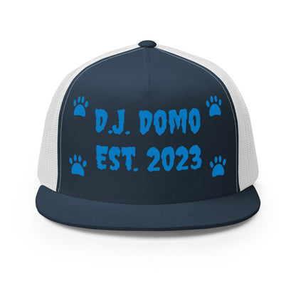 D.J. Domo "Dog Paws" Trucker Cap Multi Color/Light Blue