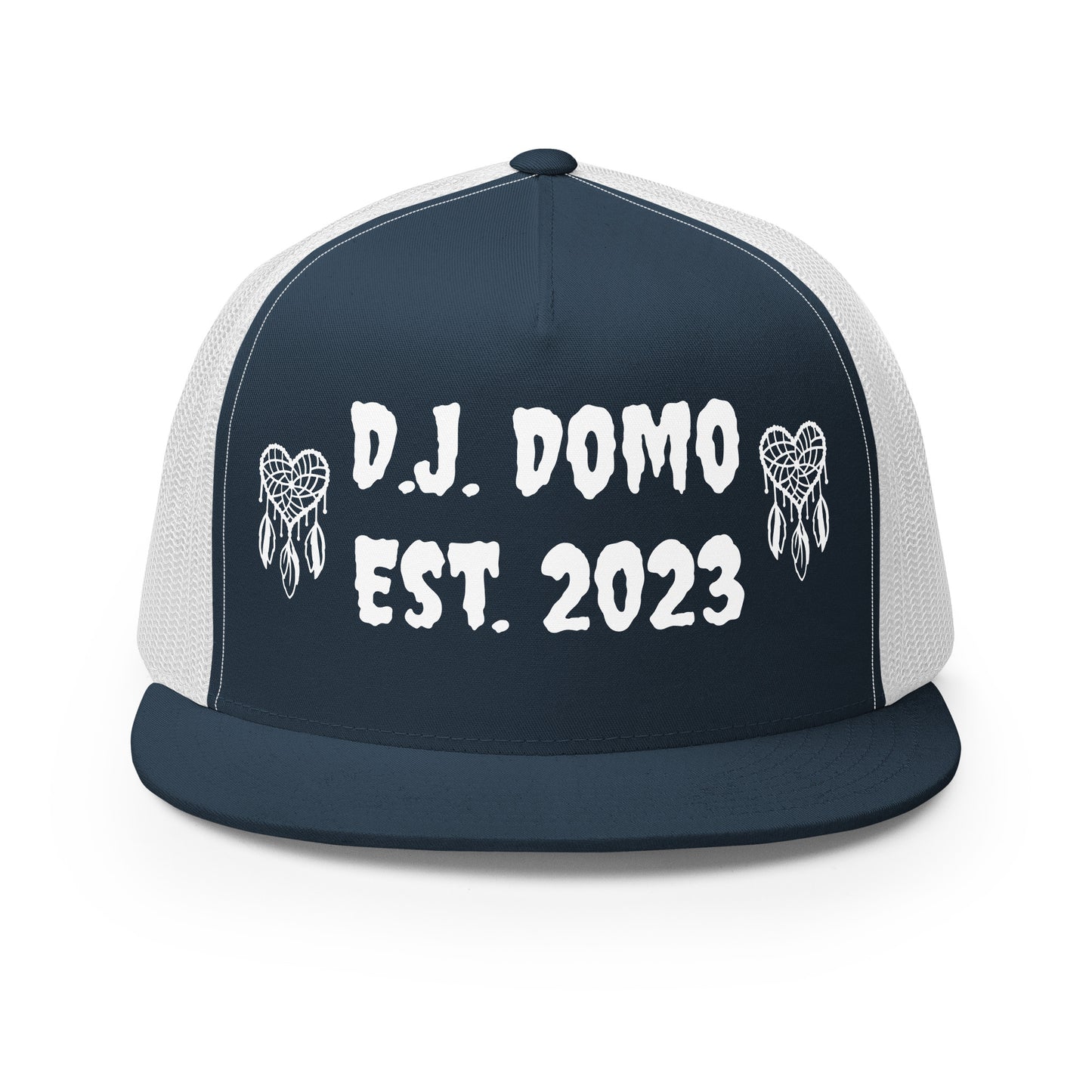 D.J. Domo "Heart Catchers" Trucker Cap Multi Color/White