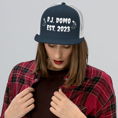 D.J. Domo "Mic" Trucker Cap Multi Color/White