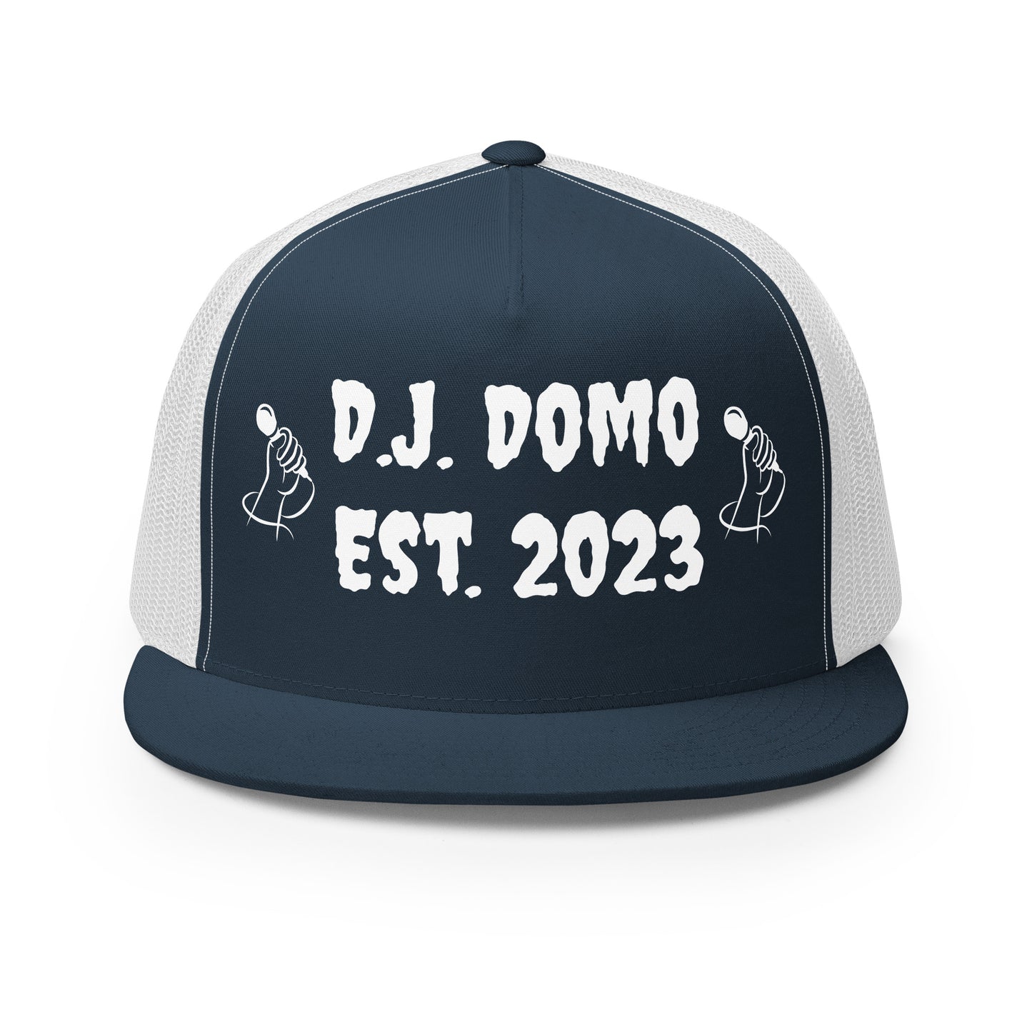 D.J. Domo "Mic" Trucker Cap Multi Color/White