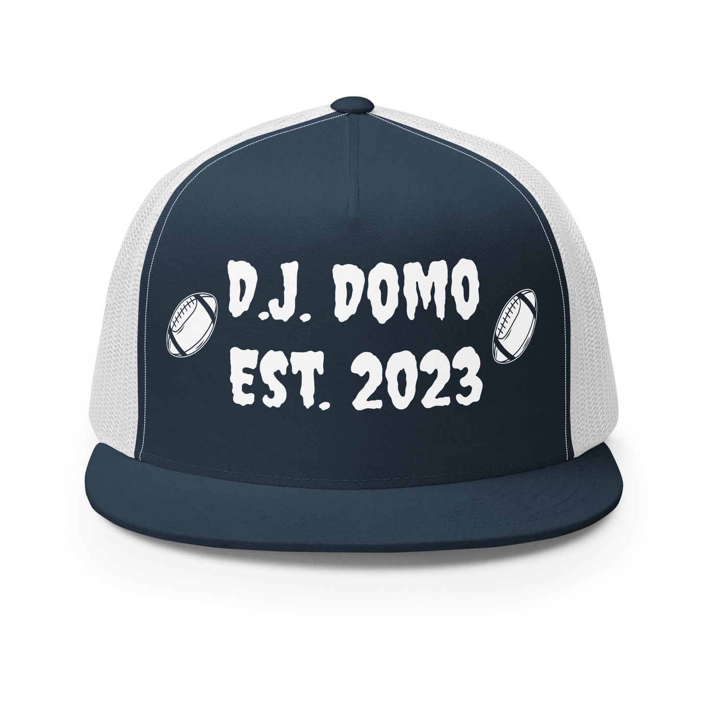 D.J. Domo "Football" Trucker Cap Multi Color/White