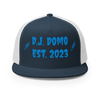 D.J. Domo "Writer" Trucker Cap Multi Color/Light Blue