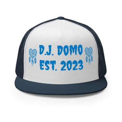 D.J. Domo "Heart Catchers" Trucker Cap Multi Color/Light Blue