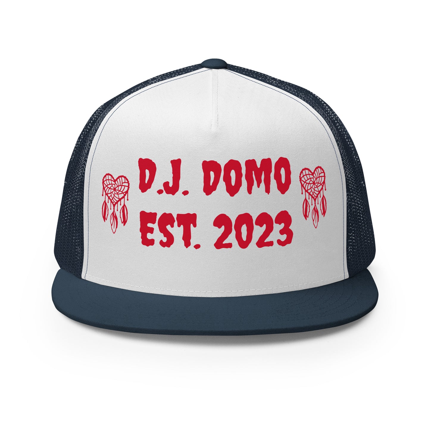 D.J. Domo "Heart Catchers" Trucker Cap Multi Color/Red