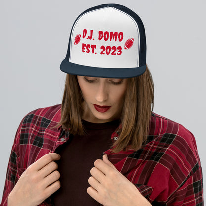 D.J. Domo "Football" Trucker Cap Multi Color/Red