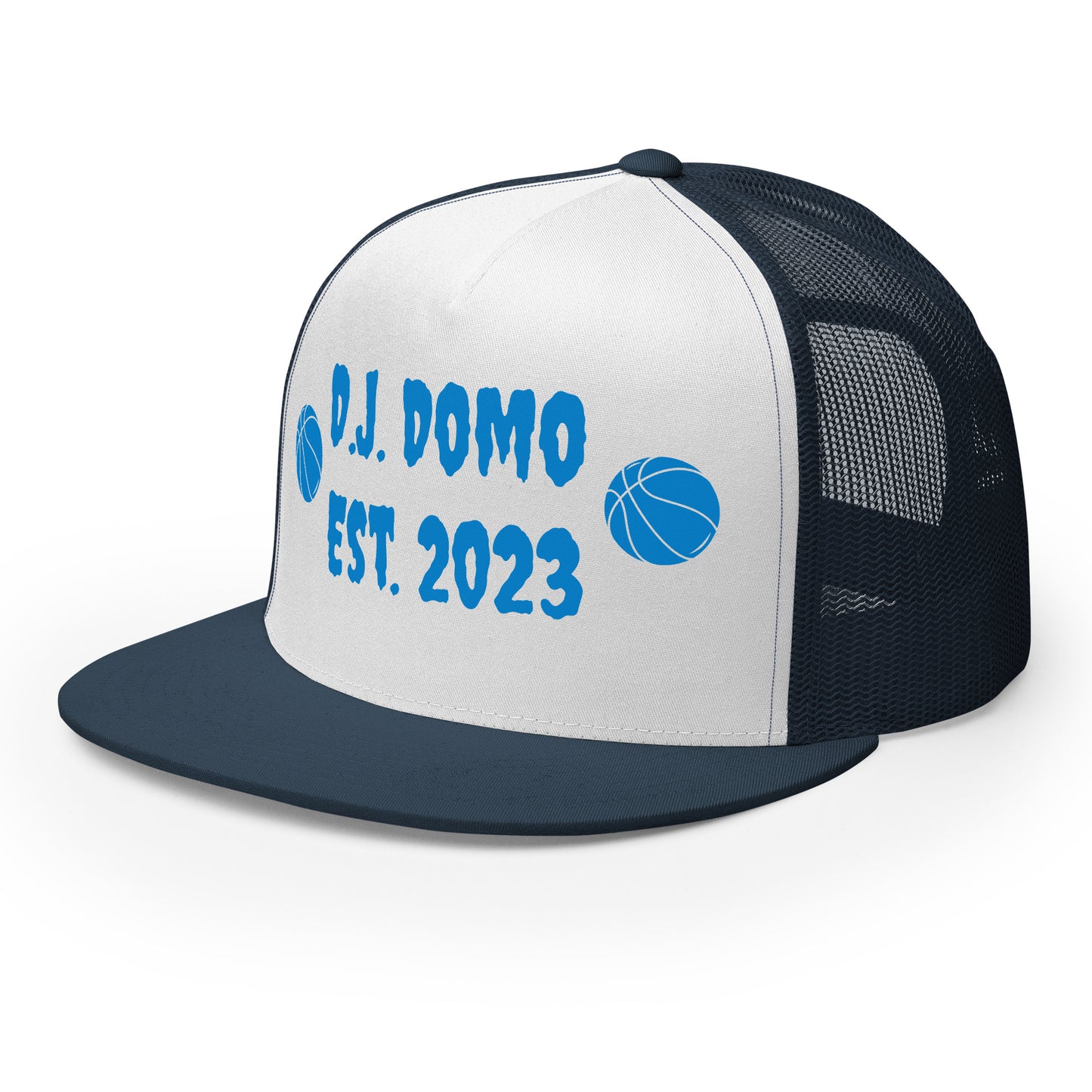 D.J. Domo "Basketball" Trucker Cap Multi Color/Light Blue