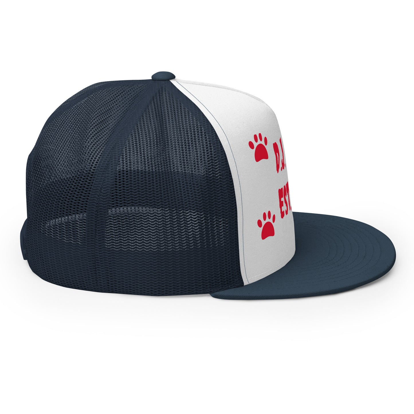 D.J. Domo "Dog Paws" Trucker Cap Multi Color/Red