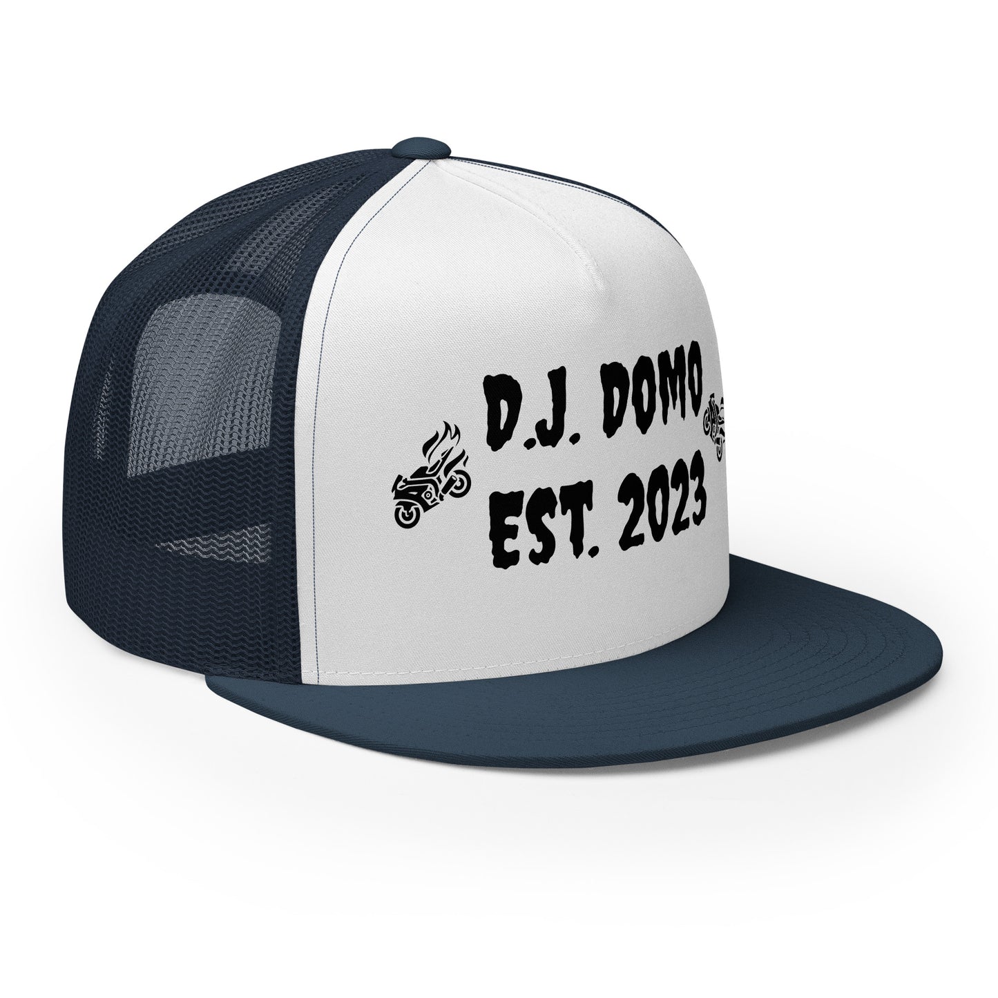 D.J. Domo "Biker" Trucker Cap Multi Color/Black