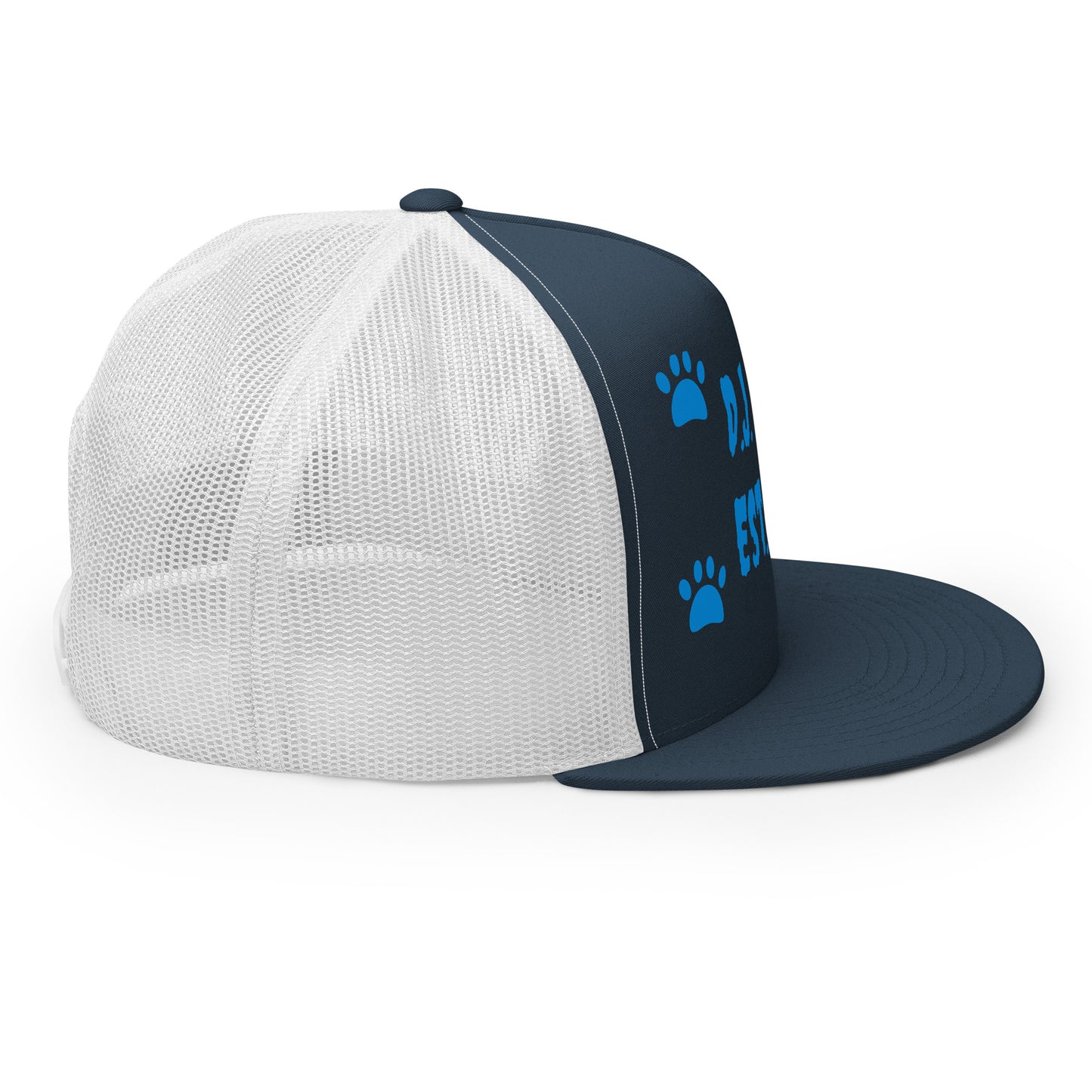 D.J. Domo "Dog Paws" Trucker Cap Multi Color/Light Blue