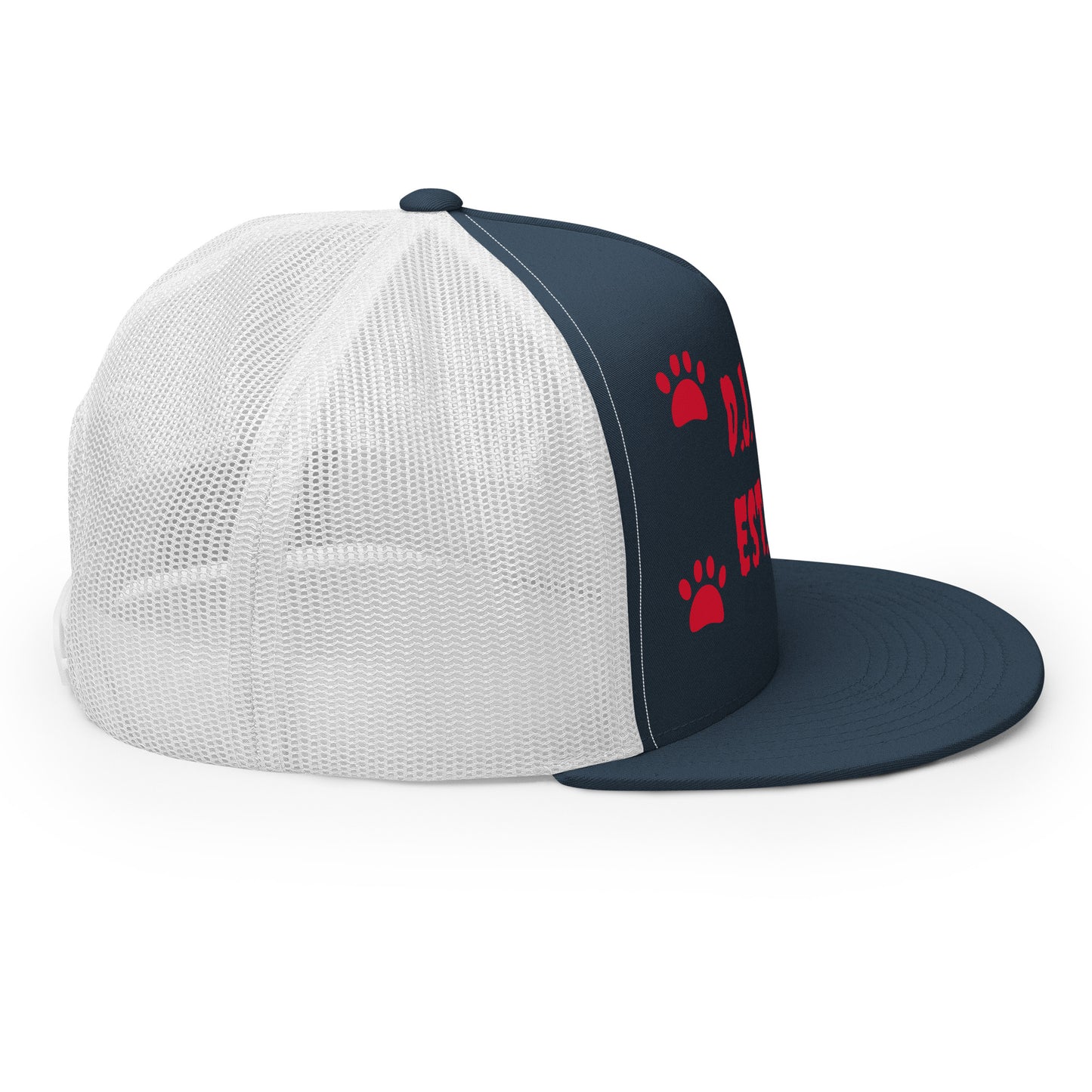 D.J. Domo "Dog Paws" Trucker Cap Multi Color/Red