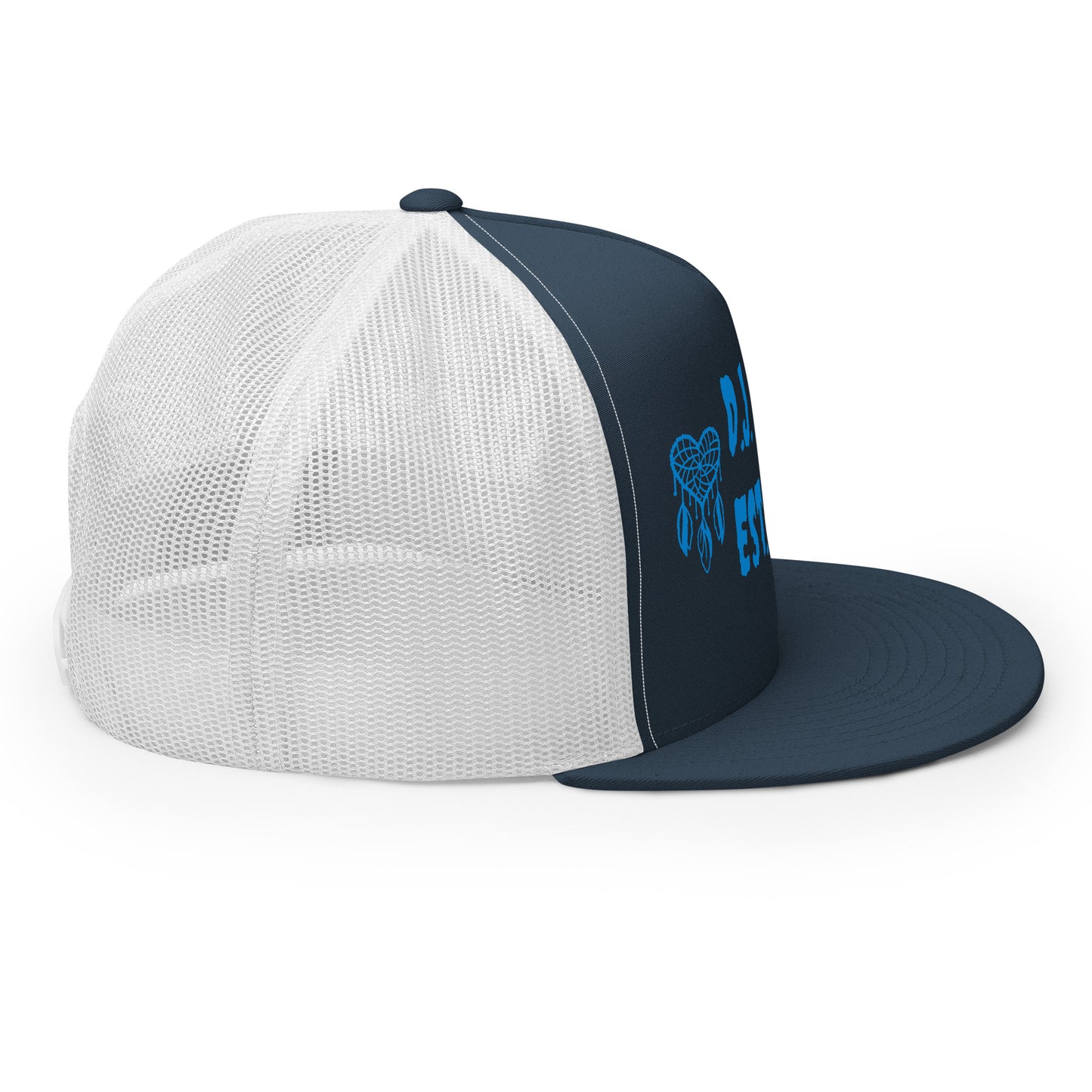 D.J. Domo "Heart Catchers" Trucker Cap Multi Color/Light Blue