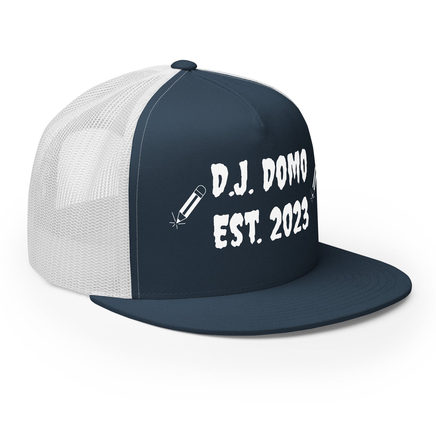 D.J. Domo "Writer" Trucker Cap Multi Color/White